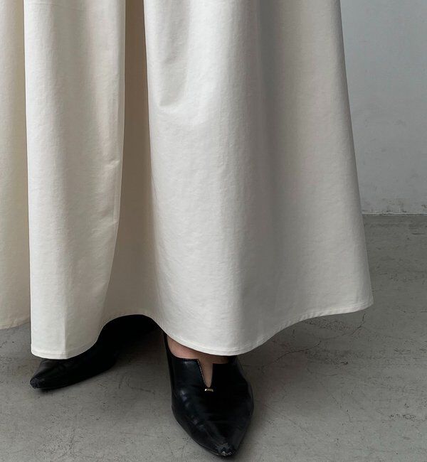  「【低身長サイズあり】タックフレアスカート」|スカート|