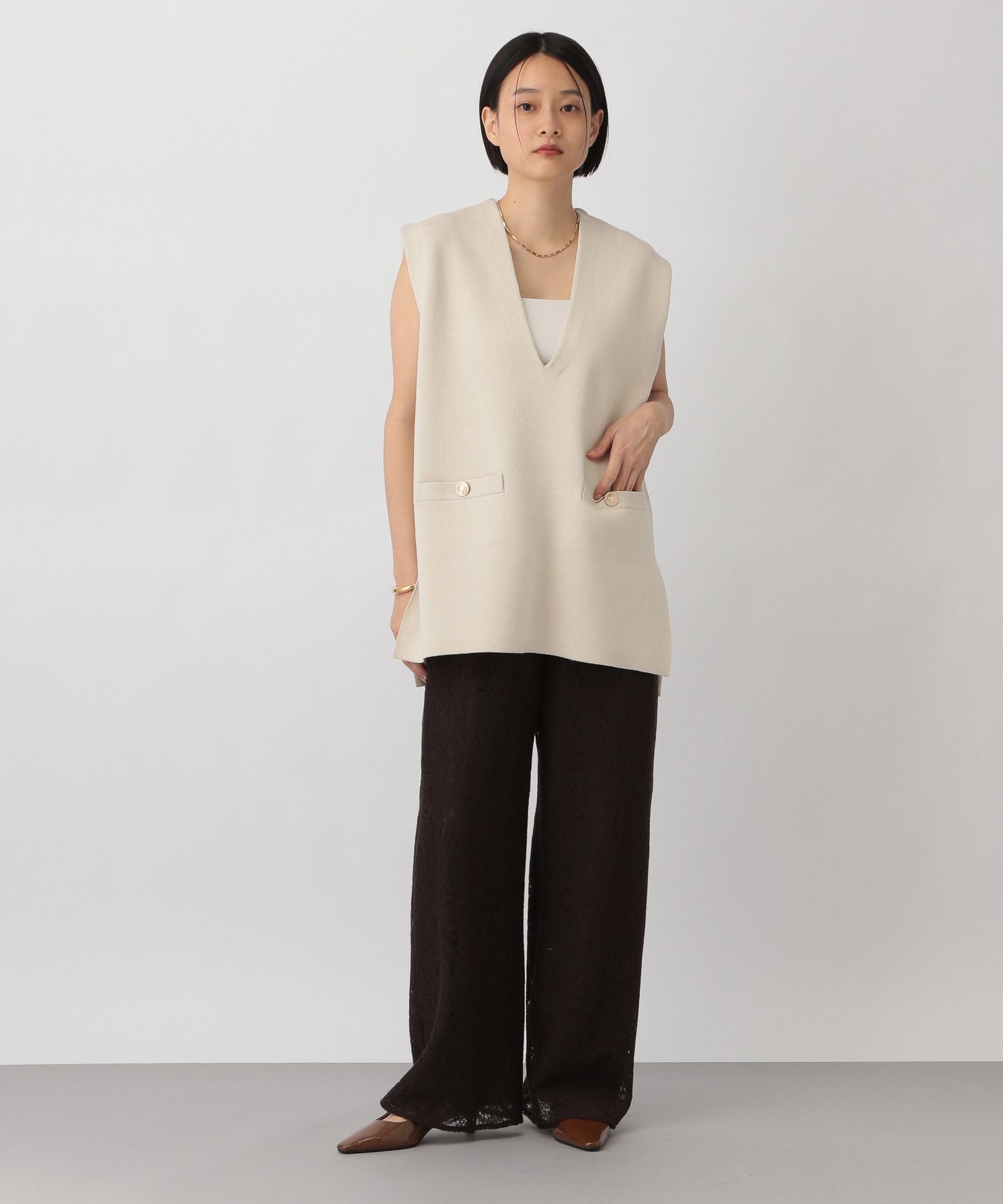 A part by 「スポンディッシュＶベスト」|ニット・セーター|