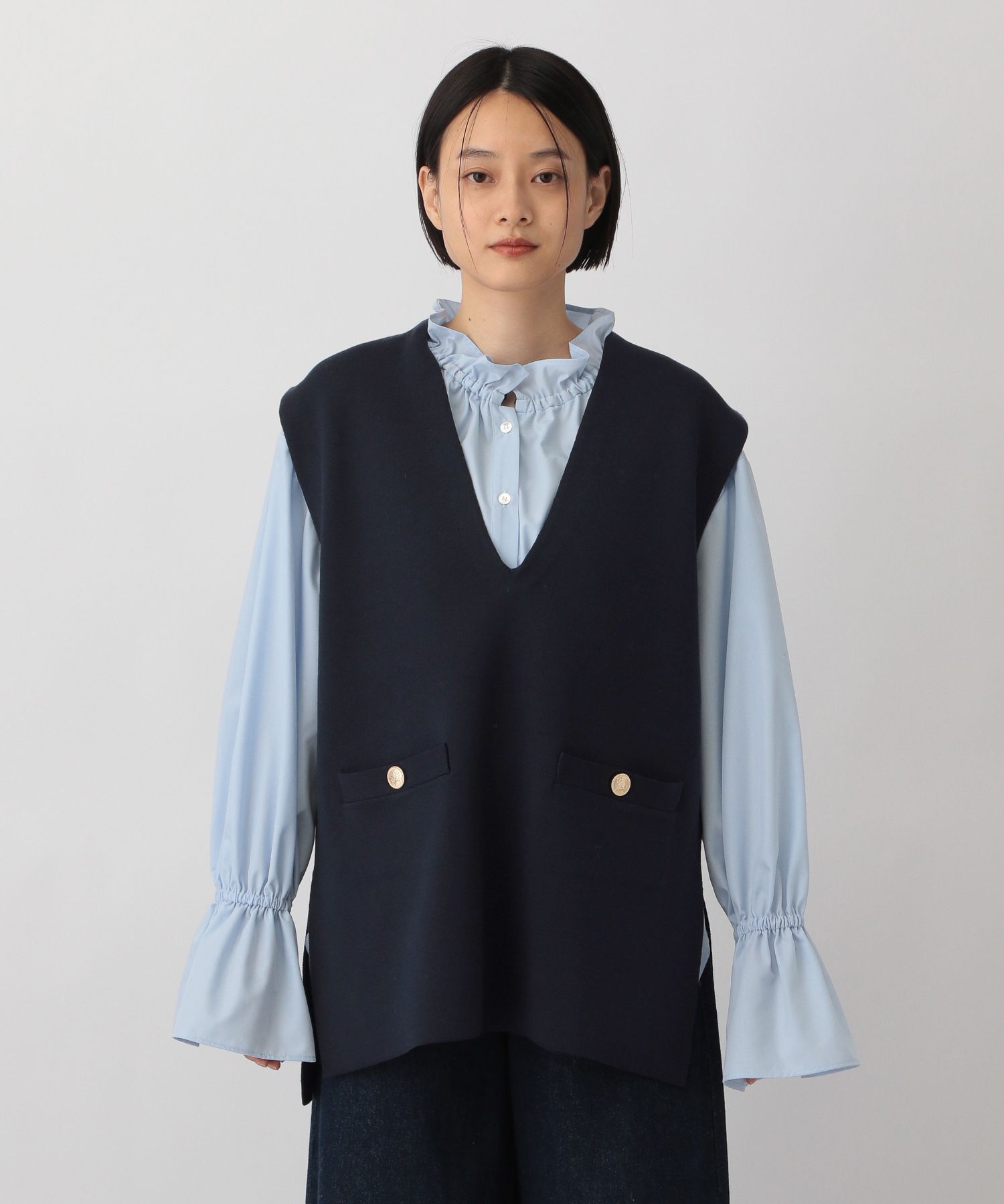 A part by 「スポンディッシュＶベスト」|ニット・セーター|