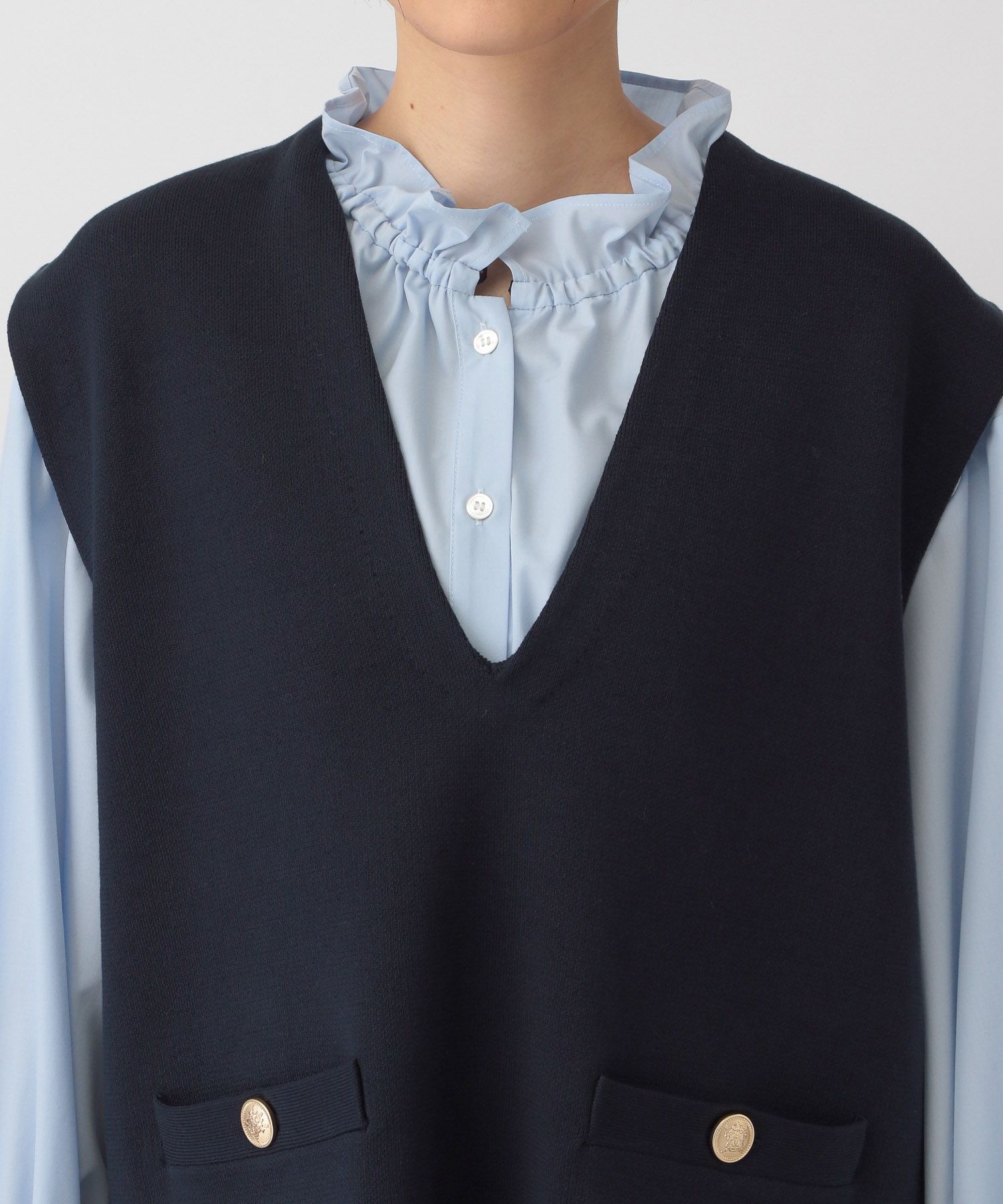 A part by 「スポンディッシュＶベスト」|ニット・セーター|