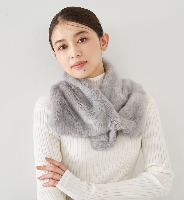 collex「【HELEN MOORE】 アシンメトリー ファーティペット」|マフラー|