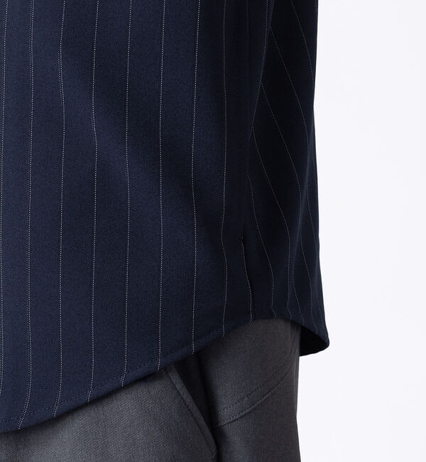 ABAHOUSE「バンドカラー ストライプシャツ」|シャツ・ブラウス|