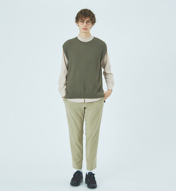 ABAHOUSE「バンドカラー ストライプシャツ」|シャツ・ブラウス|