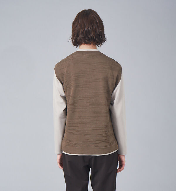 ABAHOUSE「pe/vis　ノイズ柄ベスト」|ベスト・ジレ|