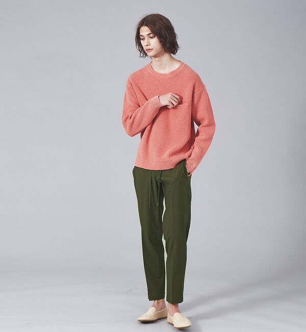 ABAHOUSE「TERAX COOL ストレッチ テーパード イージーパンツ」|スラックス|