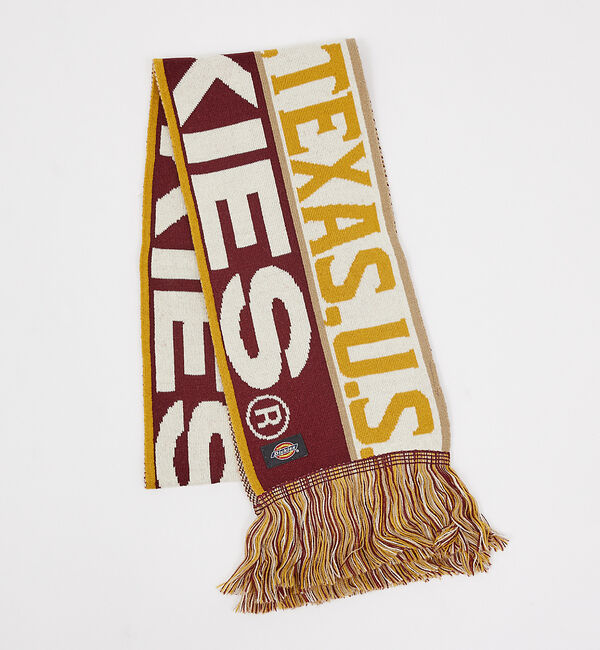 ABAHOUSE「【DICKIES/ディッキーズ】 EX 3LINE&LOGO SOCCER MU」|マフラー|レッド系その他2