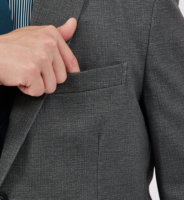 ABAHOUSE「【セットアップ対応 / FLEX JACKET】ストレッチポンチ ジャケット」|テーラードジャケット|