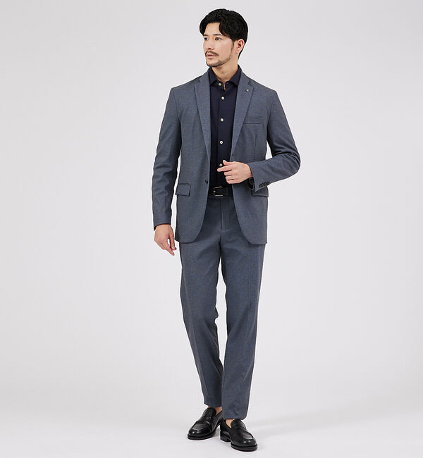 ABAHOUSE「【セットアップ対応 / FLEX JACKET】ストレッチポンチ ジャケット」|テーラードジャケット|