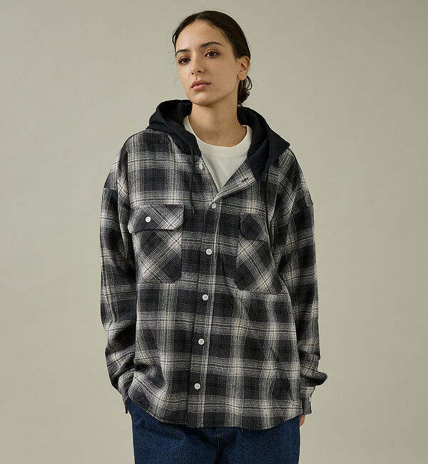 ABAHOUSE「【UNIVERSAL OVERALL / ユニバーサル オーバーオール】HOOD」|シャツ・ブラウス|