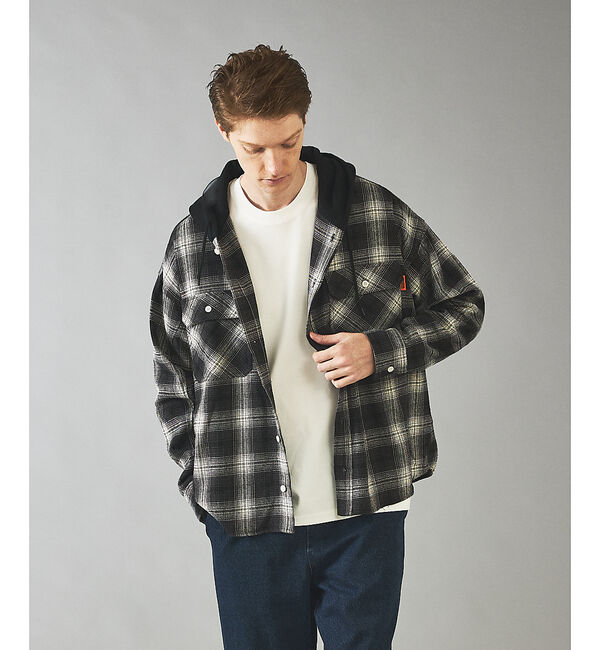 ABAHOUSE「【UNIVERSAL OVERALL / ユニバーサル オーバーオール】HOOD」|シャツ・ブラウス|