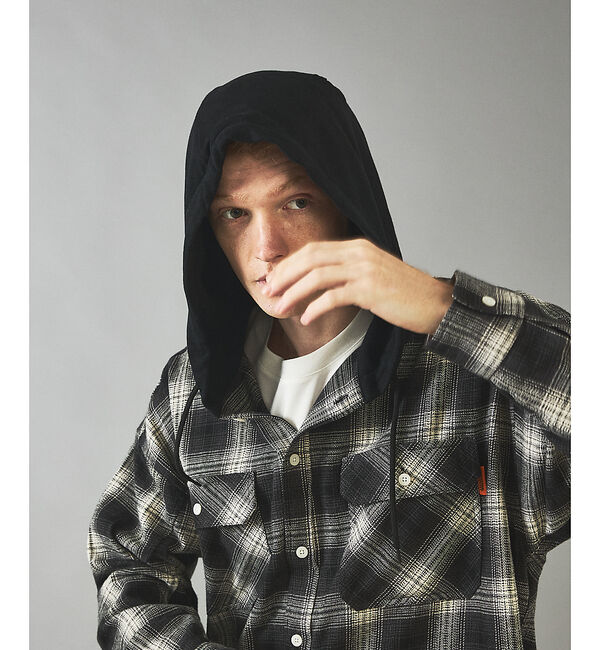 ABAHOUSE「【UNIVERSAL OVERALL / ユニバーサル オーバーオール】HOOD」|シャツ・ブラウス|