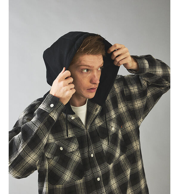 ABAHOUSE「【UNIVERSAL OVERALL / ユニバーサル オーバーオール】HOOD」|シャツ・ブラウス|