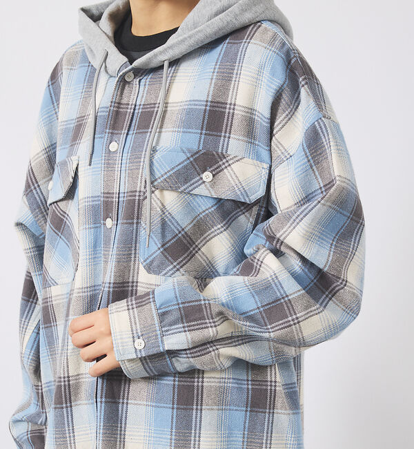 ABAHOUSE「【UNIVERSAL OVERALL / ユニバーサル オーバーオール】HOOD」|シャツ・ブラウス|