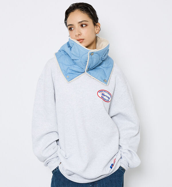 ABAHOUSE「【TAION / タイオン】ミリタリー リバーシブル ダウンネックウォーマー/リ」|マフラー|