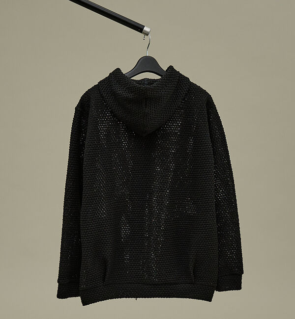 ABAHOUSE「シェルニット ダブルジップパーカー」|パーカー|