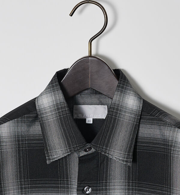 ABAHOUSE「【軽量 / 吸水速乾】セオアルファ オンブレーチェック 長袖シャツ」|シャツ・ブラウス|