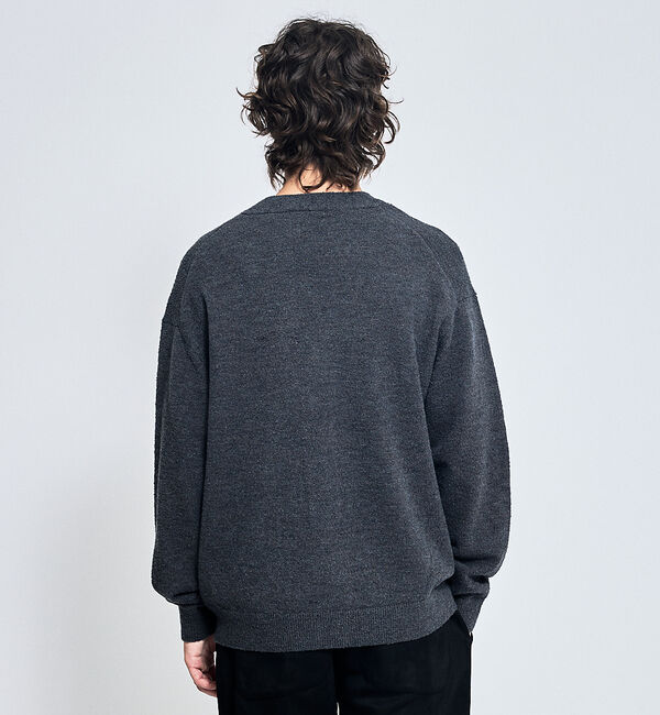 ABAHOUSE「ウールミックス ブークレーニット カーディガン」|カーディガン|