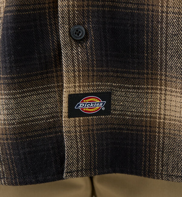 ABAHOUSE「【Dickies / ディッキーズ】オーバーサイズ ネルオンブレチェック ワーク」|シャツ・ブラウス|