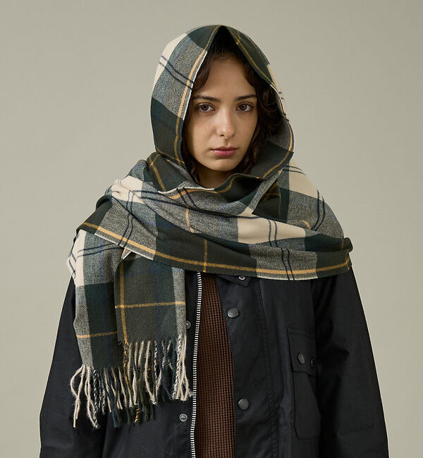 ABAHOUSE「【Barbour / バブアー】HAILESTARTAN SCARF / ヘイル」|マフラー|グリーン系その他2