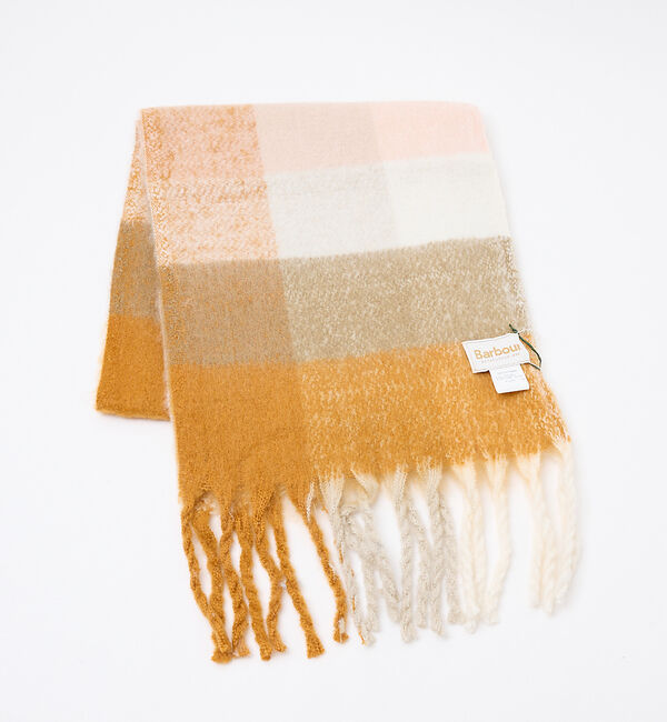 ABAHOUSE「【Barbour / バブアー】SCARF / 大判ロングマフラー/ユニセックス」|マフラー|イエロー系その他1