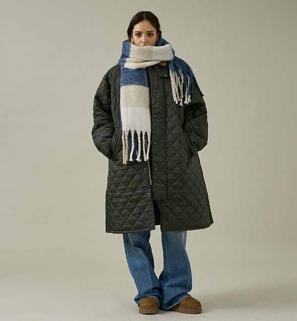 ABAHOUSE「【Barbour / バブアー】SCARF / 大判ロングマフラー/ユニセックス」|マフラー|