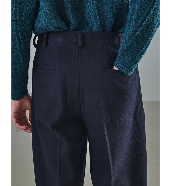 ABAHOUSE「【セットアップ対応】ウールミルド ボリュームタック ワイドスラックス」|その他|
