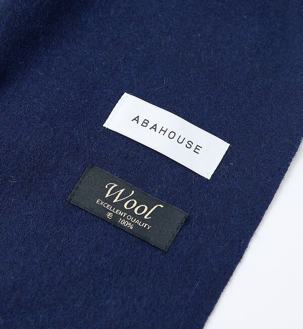 ABAHOUSE「チェック＆ストライプ　ウールマフラー」|マフラー|