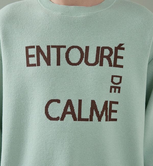 ABAHOUSE「【2026NEW】ジャガードロゴニット プルオーバー / オーバーサイズ / L」|ニット・セーター|