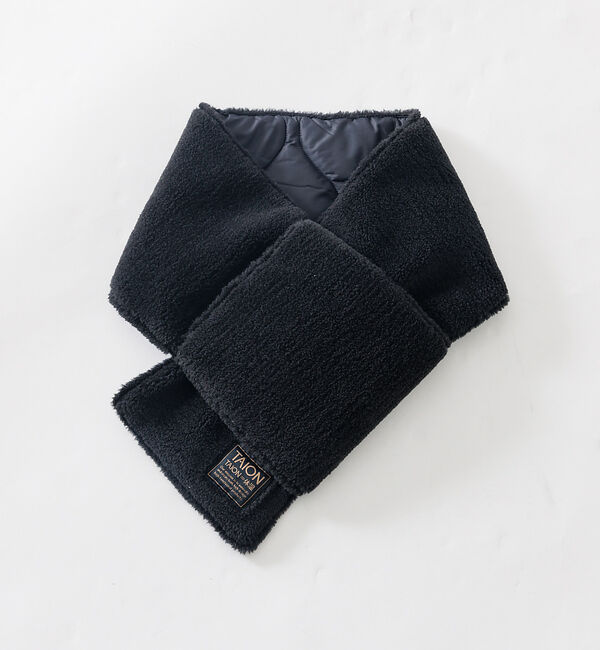 Rouge vif「【TAION / タイオン】ミリタリーリバーシブル ダウンマフラー ソフトシェル」|マフラー|