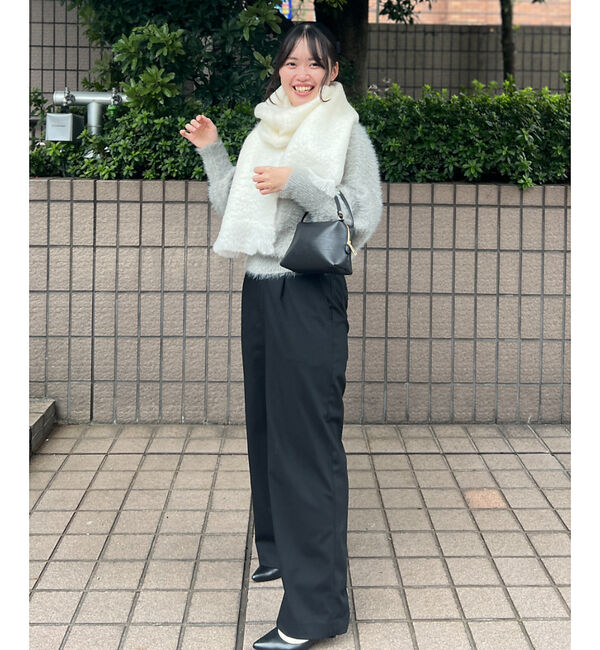 Rouge vif「【FOXFORD/ フォックスフォード】モヘヤ混マフラー」|マフラー|