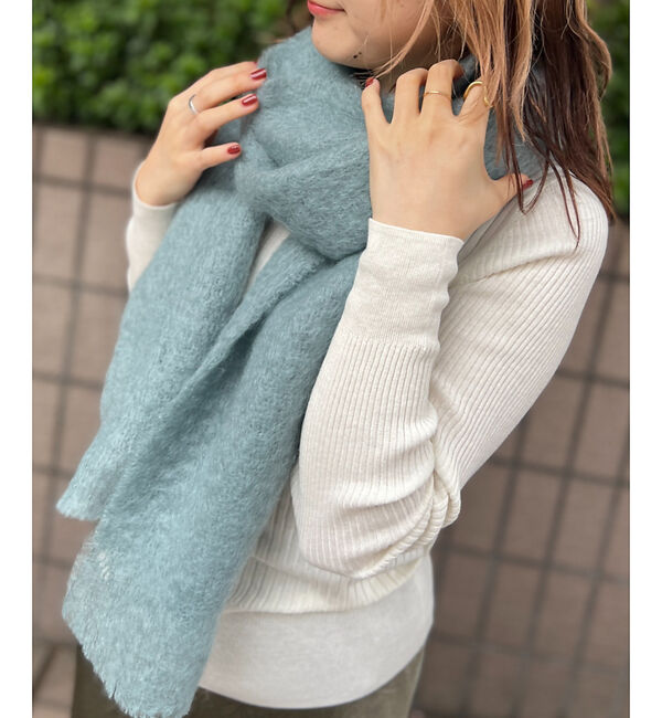 Rouge vif「【FOXFORD/ フォックスフォード】モヘヤ混マフラー」|マフラー|