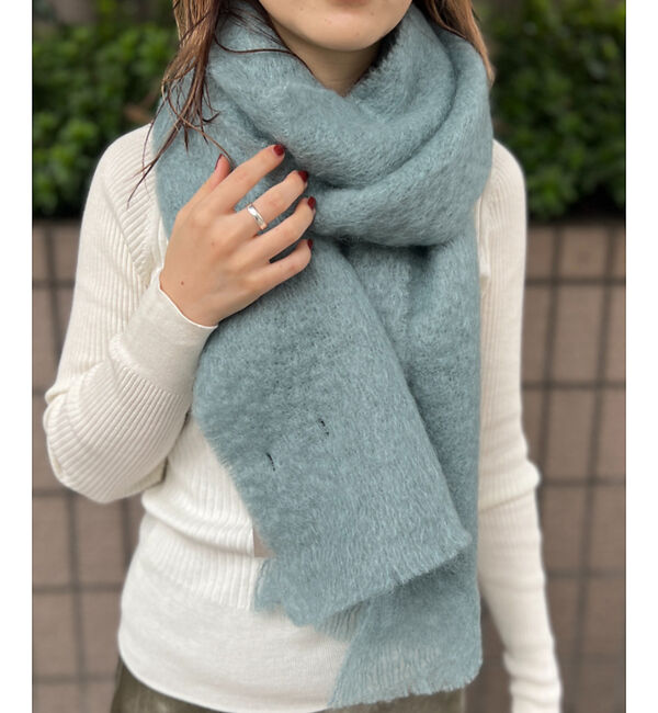 Rouge vif「【FOXFORD/ フォックスフォード】モヘヤ混マフラー」|マフラー|