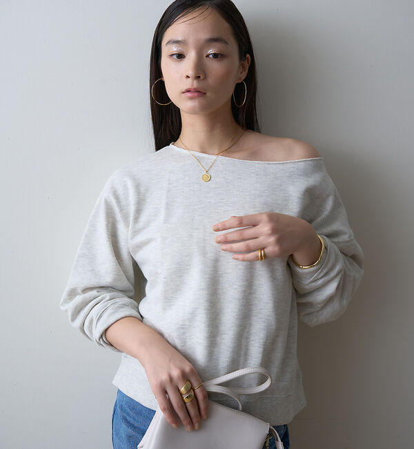 Rouge vif「【一部店舗限定】オフショルルーズスウェット」|スウェット・ジャージ|