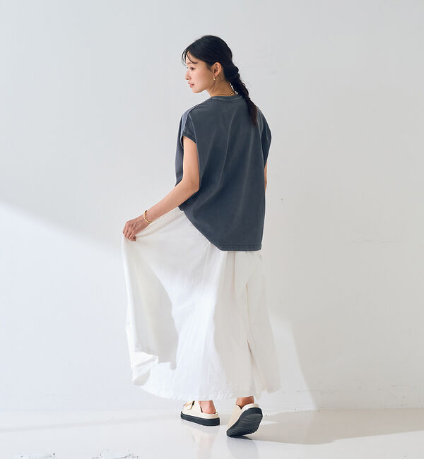 Rouge vif「ギャザーサイドデザイン ロングスカート」|スカート|