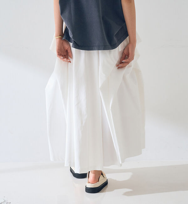 Rouge vif「ギャザーサイドデザイン ロングスカート」|スカート|