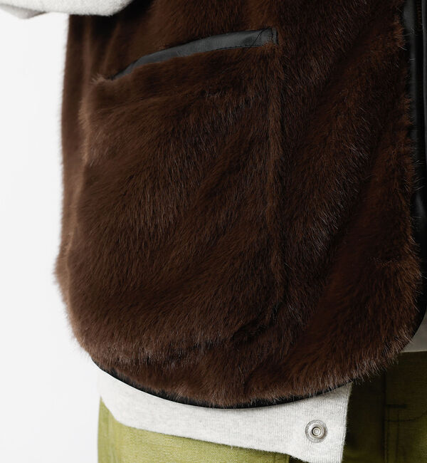 Rouge vif「【Le Melange/ル・メランジュ】エコファーベスト/#8553701/ベス」|ベスト・ジレ|