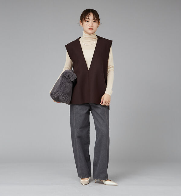 qualite「【PROTAGONISTA】セーラーカラーベスト」|ベスト・ジレ|