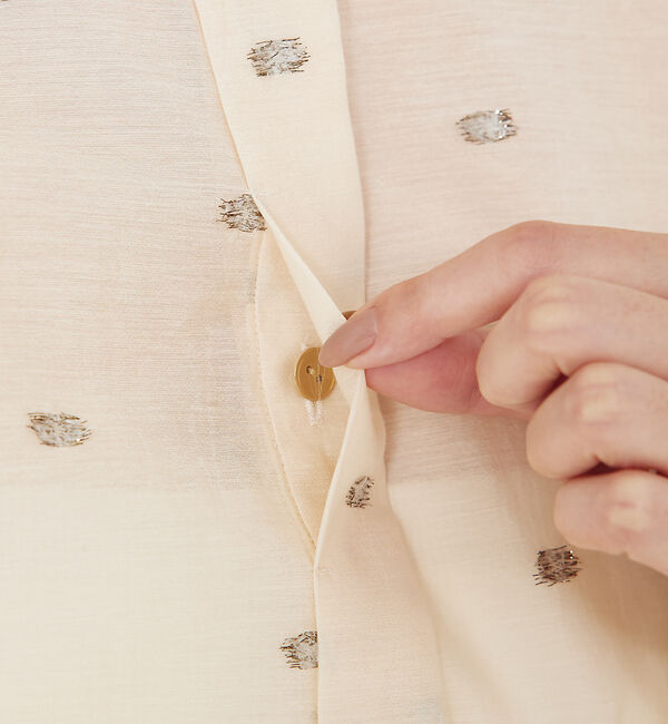 qualite「カットドビーショートシャツ」|シャツ・ブラウス|