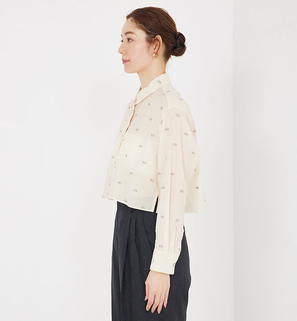 qualite「カットドビーショートシャツ」|シャツ・ブラウス|