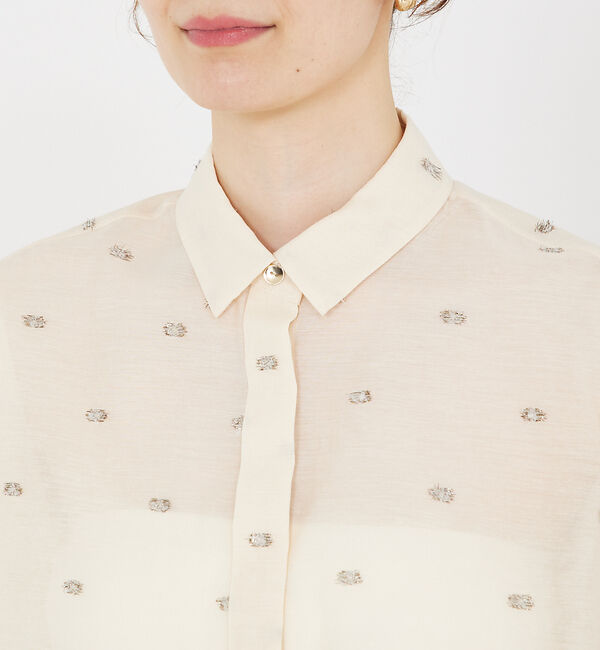 qualite「カットドビーショートシャツ」|シャツ・ブラウス|