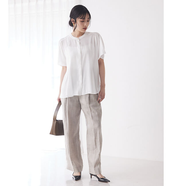 qualite「フレアーパネルブラウス」|シャツ・ブラウス|