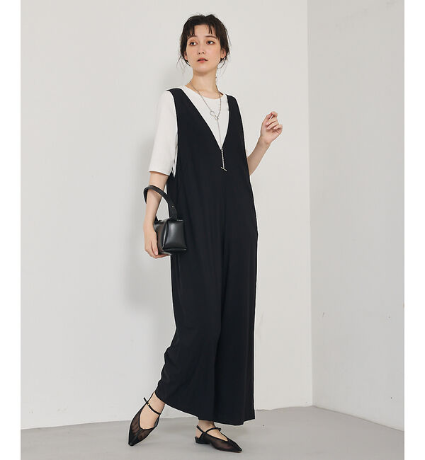 qualite「【接触冷感＆UV】クールトリコットオールインワン」|オールインワン|