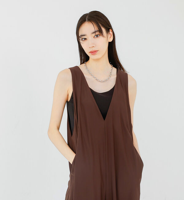 qualite「【接触冷感＆UV】クールトリコットオールインワン」|オールインワン|