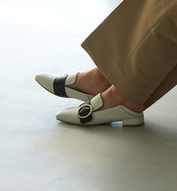 AU BANNISTER「バックルポイントバブーシュローファー」|ローファー|その他