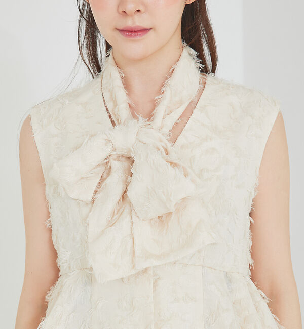 SELFIST「タックペプラムジャガードジレ」|ベスト・ジレ|