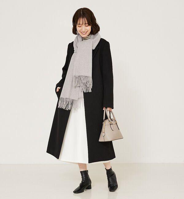 abahouse mavie「ふわふわ無地ストール」|マフラー|