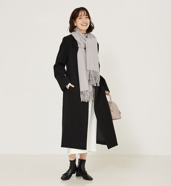 abahouse mavie「ふわふわ無地ストール」|マフラー|