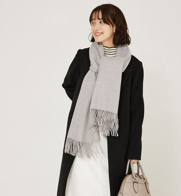 abahouse mavie「ふわふわ無地ストール」|マフラー|