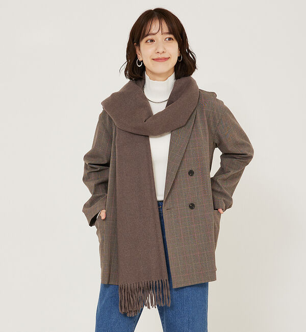 abahouse mavie「ふわふわ無地ストール」|マフラー|