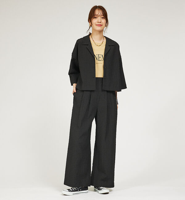 abahouse mavie「【セットアップ対応】サッカーボーダーショートシャツジャケット」|その他|